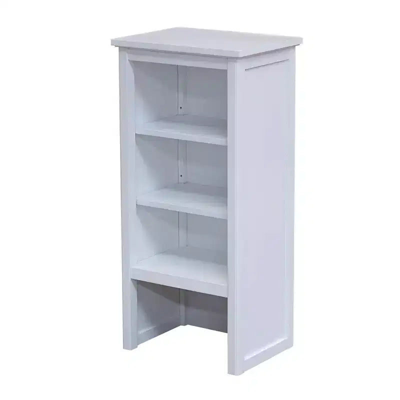 Mensola a muro Dorset - Alaterre Furniture: Mobiletto da bagno in legno massello verniciato, ripiani regolabili, 91 cm A x 43 cm L