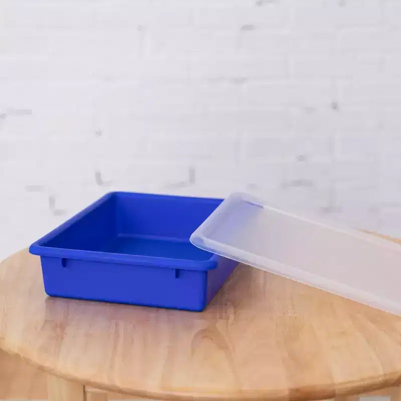 Armadietto Spogliatoio per Bambini a 10 Scomparti con 10 Vaschette Formato Lettera e Coperchi