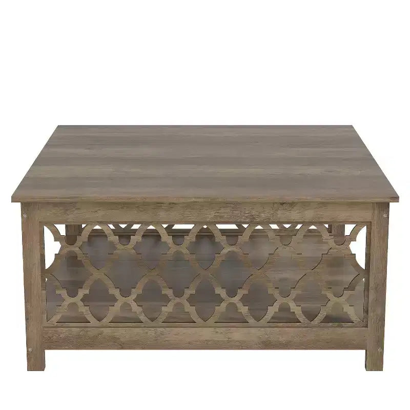 Credenza vintage a 4 ante da 54" con ripiani regolabili, Nera