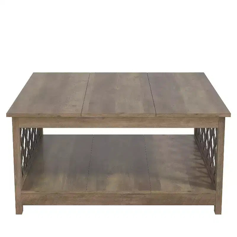 Credenza vintage a 4 ante da 54" con ripiani regolabili, Nera