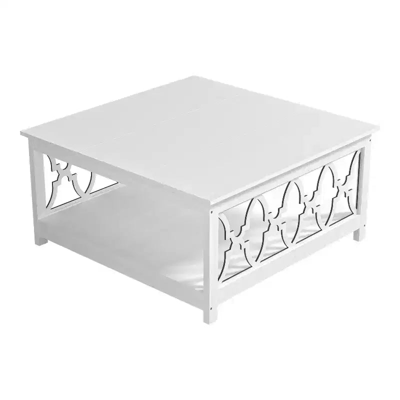 Credenza vintage a 4 ante da 54" con ripiani regolabili, Nera