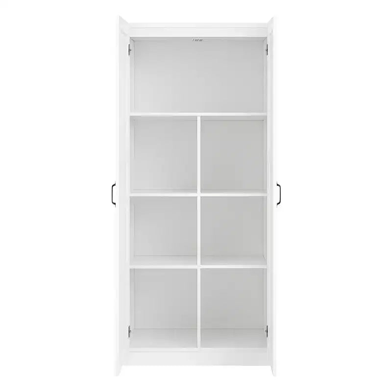 Mobiletto portaoggetti indipendente in legno a 5 ripiani, 76,2 cm L x 180,34 cm A x 40,64 cm P