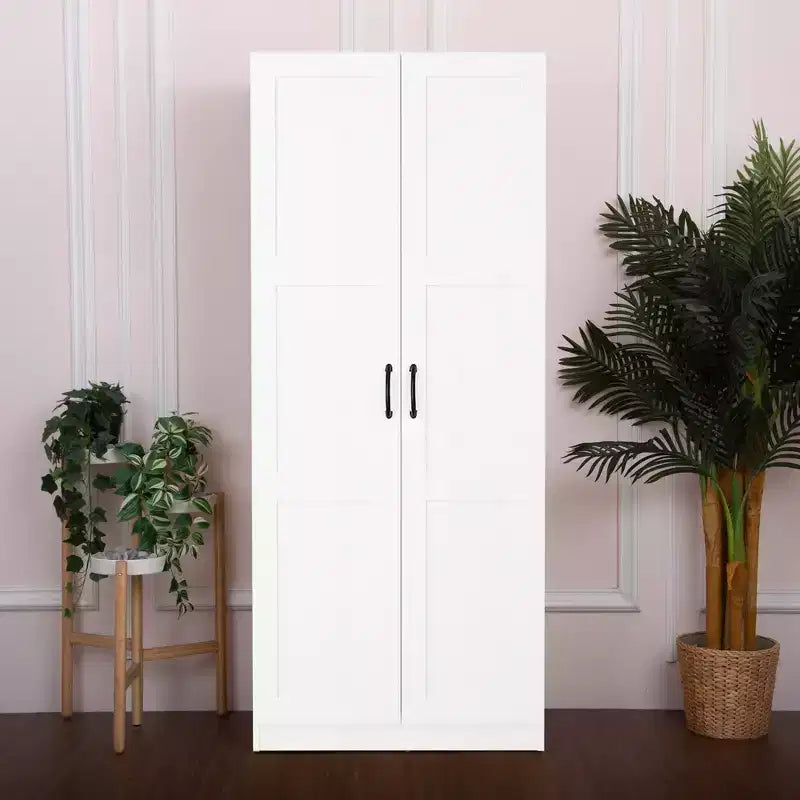 Mobiletto portaoggetti indipendente in legno a 5 ripiani, 76,2 cm L x 180,34 cm A x 40,64 cm P