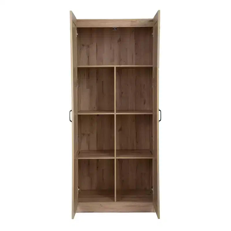 Mobiletto portaoggetti indipendente in legno a 5 ripiani, 76,2 cm L x 180,34 cm A x 40,64 cm P