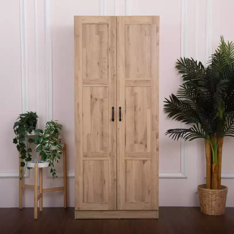 Mobiletto portaoggetti indipendente in legno a 5 ripiani, 76,2 cm L x 180,34 cm A x 40,64 cm P