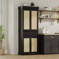 69in Tall Kitchen Pantry Storage Cabinet with Adjustable Shelves, Freestanding Cupboard with Drawer for Bathroom, Dining Room, Living Room, Black