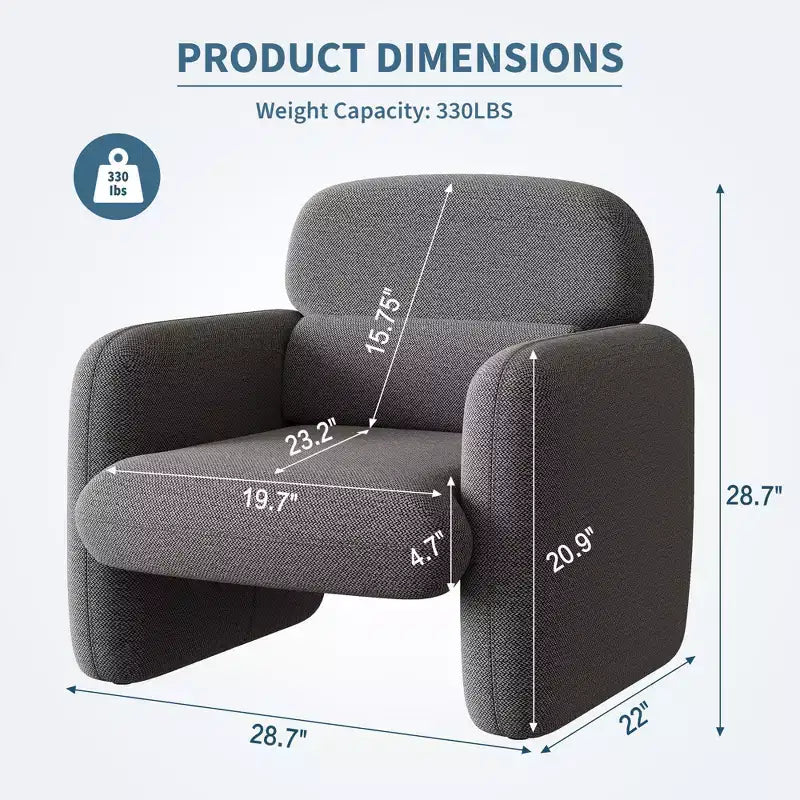 Sedia in stile moderno, poltrona singola, struttura in legno, design ergonomico, adatta per soggiorno, camera da letto, appartamento