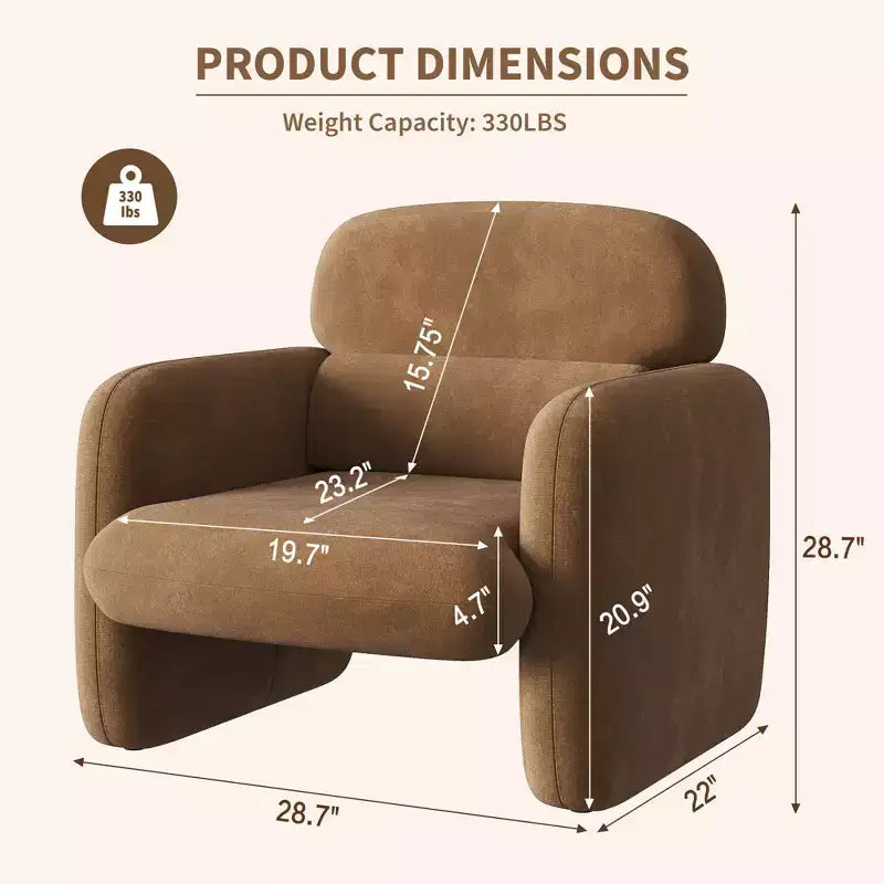 Sedia in stile moderno, poltrona singola, struttura in legno, design ergonomico, adatta per soggiorno, camera da letto, appartamento