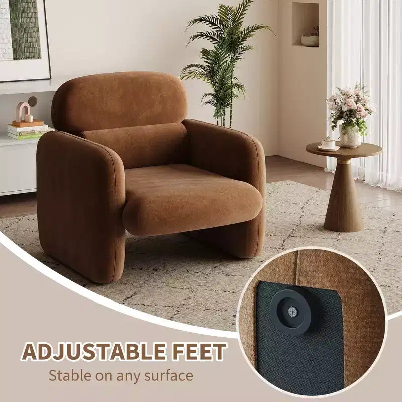 Sedia in stile moderno, poltrona singola, struttura in legno, design ergonomico, adatta per soggiorno, camera da letto, appartamento