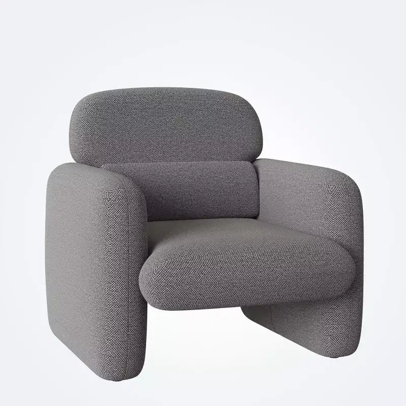 Sedia in stile moderno, poltrona singola, struttura in legno, design ergonomico, adatta per soggiorno, camera da letto, appartamento