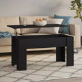 Coffee Table Black Engineered wood Standard Adjustable Armrests