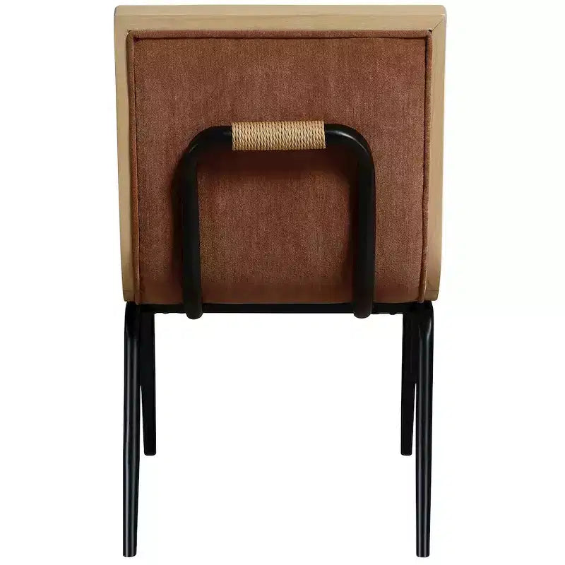 Sedia da pranzo imbottita in tessuto, set da 2