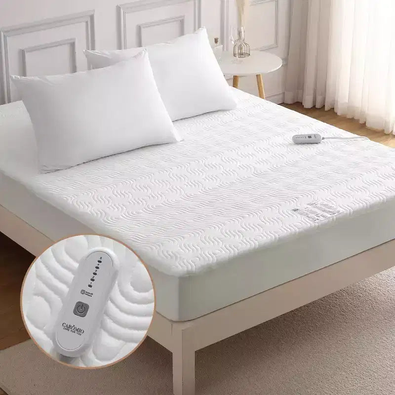 Coprimaterasso Riscaldato Full Size, Topper con Strato d'Aria, Tasca Profonda 45 cm, 137x190 cm