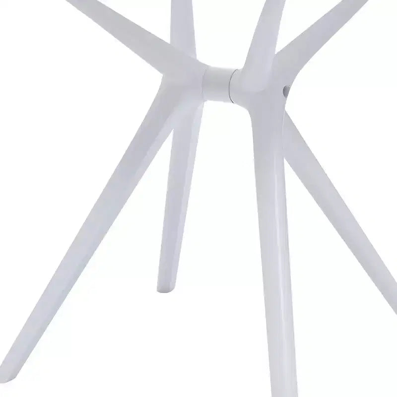 Tavolo da pranzo con base a cavalletto in plastica resistente da 28", bianco
