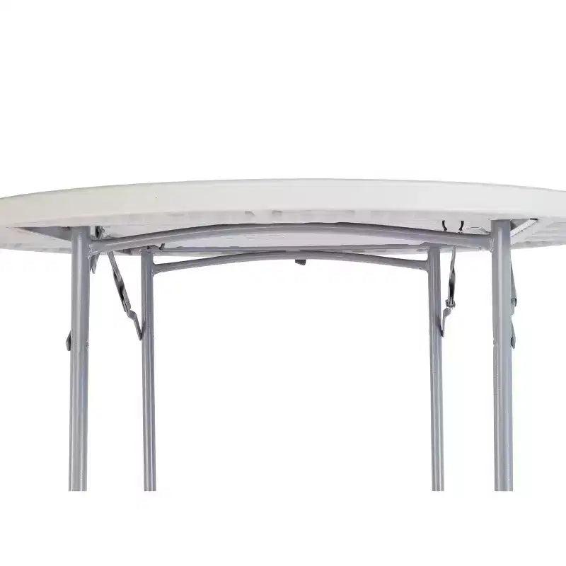 Tavolo rotondo pieghevole per banchetti da 122 cm, per uso intenso, grigio maculato, per interni/esterni