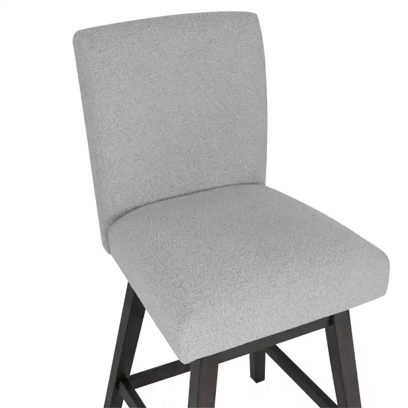 Set di 2 sgabelli da bar girevoli altezza bancone, grigi
